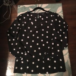 J Crew Polka Dot Blouse